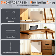 Ikodm Infrarotheizung Heizung App/Wifi Elektroheizung Thermostat Heizgerät