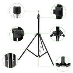 Ikodm Verstellbares Fotostudio Hintergrundsystem mit 3 Hintergründen