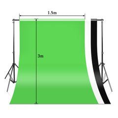 Ikodm Verstellbares Fotostudio Hintergrundsystem mit 3 Hintergründen