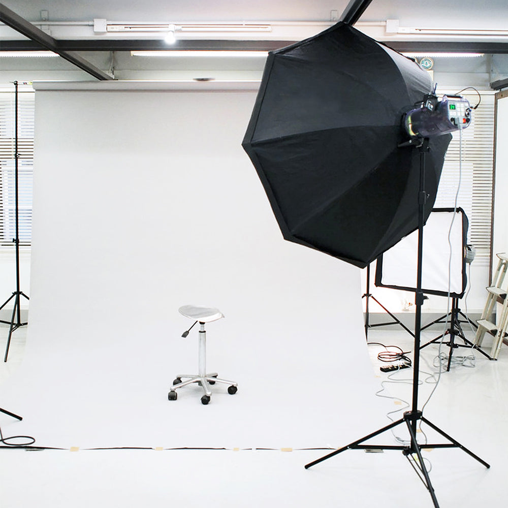 Ikodm Verstellbares Fotostudio Hintergrundsystem mit 3 Hintergründen