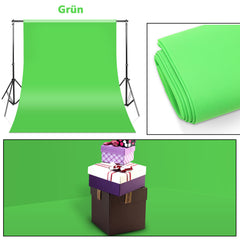 Ikodm Verstellbares Fotostudio Hintergrundsystem mit 3 Hintergründen