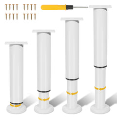 Ikodm 4er Set Möbelfüße Höhenverstellbar 12-18cm