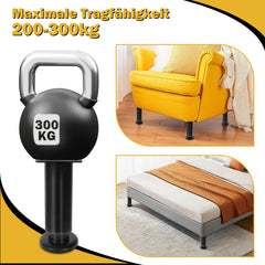 Ikodm 4er Set Möbelfüße Höhenverstellbar 12-18cm