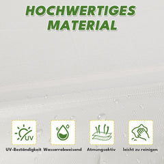Ikodm Hollywoodschaukel Gartenschaukel 3 Sitzer mit Sonnendach