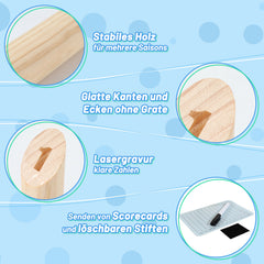 Ikodm Kubb Holz Holzkegel Wikingerspiel Outdoorspiel Gartenschach Wurfspiel Playtive