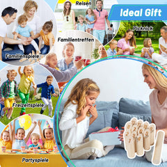 Ikodm Kubb Holz Holzkegel Wikingerspiel Outdoorspiel Gartenschach Wurfspiel Playtive