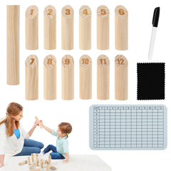 Ikodm Kubb Holz Holzkegel Wikingerspiel Outdoorspiel Gartenschach Wurfspiel Playtive