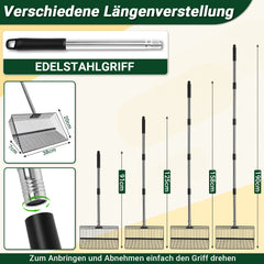 Ikodm Hühnerkotschaufel 4-in-1 Verstellbare Stiel