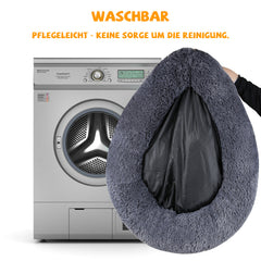 Ikodm Hundebett Hundekissen Haustierbett Katzenbett Plüsch Schlafplatz