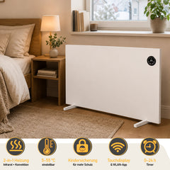 Ikodm Infrarotheizung Elektroheizung Touchdisplay 400W / 750W / 1000W