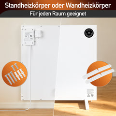 Ikodm Infrarotheizung Elektroheizung Touchdisplay 400W / 750W / 1000W