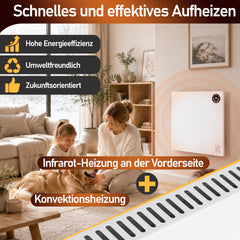 Ikodm Infrarotheizung Elektroheizung Touchdisplay 400W / 750W / 1000W