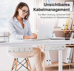 Ikodm Kabelmanagement 2 Stück Kabelkanal Schreibtisch