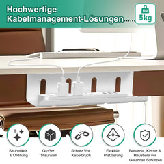 Ikodm Kabelmanagement 2 Stück Kabelkanal Schreibtisch