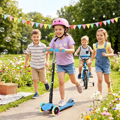 Ikodm Kinderroller Faltbar mit LED Leuchtenden Räder