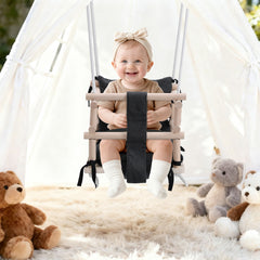 Ikodm Babyschaukel Kindersitz Gartenschaukel 3 in 1 Schaukel
