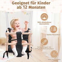 Ikodm Babyschaukel Kindersitz Gartenschaukel 3 in 1 Schaukel