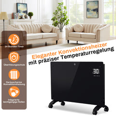 Ikodm Konvektor Heizung, Elektroheizung aus Glas, WLAN-App