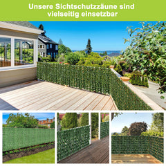 Ikodm Künstliche Efeu Hecke Sichtschutz 1x3m
