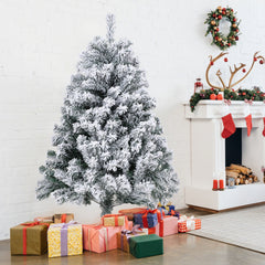 Ikodm Künstlicher Weihnachtsbaum mit Schnee