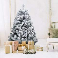 Ikodm Künstlicher Weihnachtsbaum mit Schnee