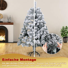 Ikodm Künstlicher Weihnachtsbaum mit Schnee