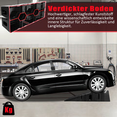 Ikodm 2x Kunststoff-Auffahrrampen 3T – PKW Verladerampen