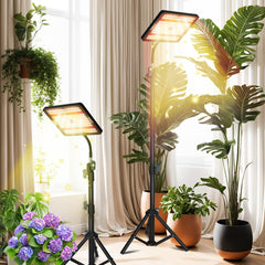 Ikodm LED Pflanzenlampe Grow Light UV IR mit Ständer