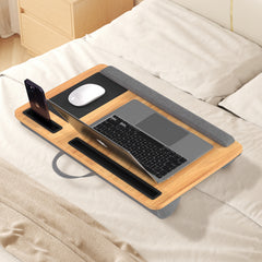Ikodm Laptopkissen Ergonomisch Laptoptisch mit Handgelenkauflage & Hepolsterter
