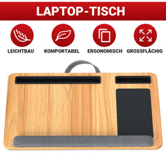 Ikodm Laptopkissen Ergonomisch Laptoptisch mit Handgelenkauflage & Hepolsterter