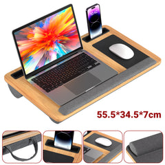 Ikodm Laptopkissen Ergonomisch Laptoptisch mit Handgelenkauflage & Hepolsterter