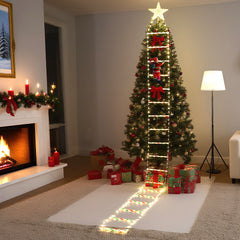 Ikodm 3 Meter LED Weihnachtsmann Leiter Lichterkette