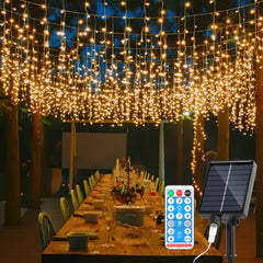 Ikodm Solar-Lichterkette mit 1200mAh Akku, verschiedene Längen & Lichtfarben
