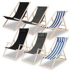 Ikodm Liegestuhl Klappbar Strandliege Holz
