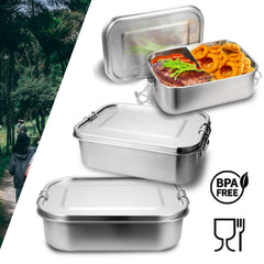 Ikodm Edelstahl-Lunchbox mit Trennwand