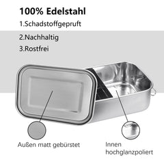 Ikodm Edelstahl-Lunchbox mit Trennwand