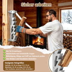 Ikodm Manueller Holzspalter,Wandhalterung Brennholzspalter, Handholzspalter, Wand Holzspalter, Wood Splitter für Outdoor & Indoor