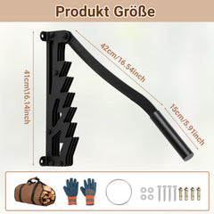 Ikodm Manueller Holzspalter,Wandhalterung Brennholzspalter, Handholzspalter, Wand Holzspalter, Wood Splitter für Outdoor & Indoor