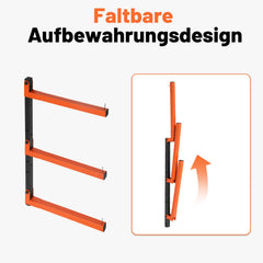 Ikodm 2 Stück Metallregal zur Holzlagerung, Kragarmregal