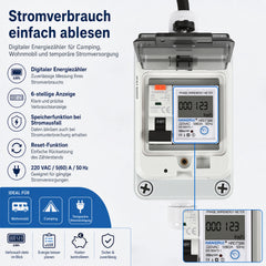 Ikodm Mobiler Drehstromzähler 32A 400V