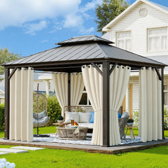 Ikodm Outdoor Vorhang Wasserdicht mit Ösen