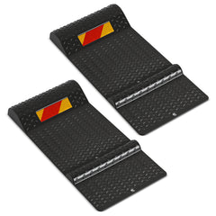 Ikodm Parkmatten 2er Set 53x25,5 cm, Rutschfester Radstopper für Garage