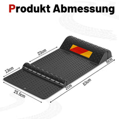Ikodm Parkmatten 2er Set 53x25,5 cm, Rutschfester Radstopper für Garage