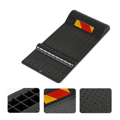 Ikodm Parkmatten 2er Set 53x25,5 cm, Rutschfester Radstopper für Garage