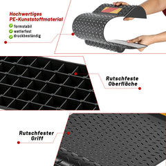 Ikodm Parkmatten 2er Set 53x25,5 cm, Rutschfester Radstopper für Garage