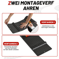 Ikodm Parkmatten 2er Set 53x25,5 cm, Rutschfester Radstopper für Garage