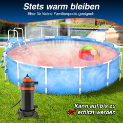 Ikodm Poolheizung Elektrisch Schwimmbadheizung bis zu 45°