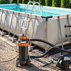 Ikodm Poolheizung Elektrisch mit Digitale Temperaturanzeige bis zu 45°