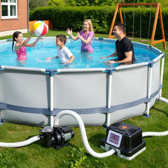 Ikodm Poolheizung Elektrisch 3KW mit FI-Schutz Digitalanzeige