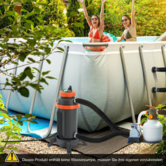 Ikodm Poolheizung Elektrisch Schwimmbadheizung bis zu 45°